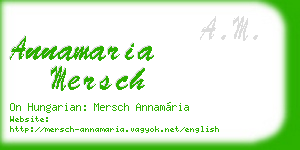 annamaria mersch business card
