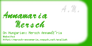 annamaria mersch business card